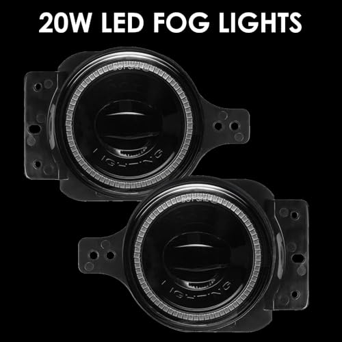 Par de Faros Antiniebla LED 20W ORACLE para Jeep Wrangler miniatura 4