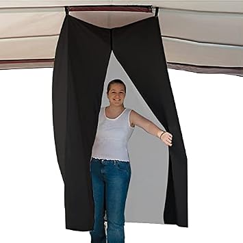 TT MOTOR Privacy Tent for Boats Privacy Curtain for Pontoons Pontoon Boat Hanging Privacy Tent,Drop Down for Bimini Top