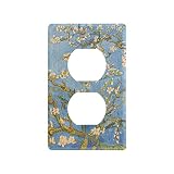 Blossoming Mandorla Albero Parete Piastra Interruttore Della Luce, Prese Duplex Casa Decorativo Lightswitch Frontalino per Soggiorno Camera Da Letto Cucina
