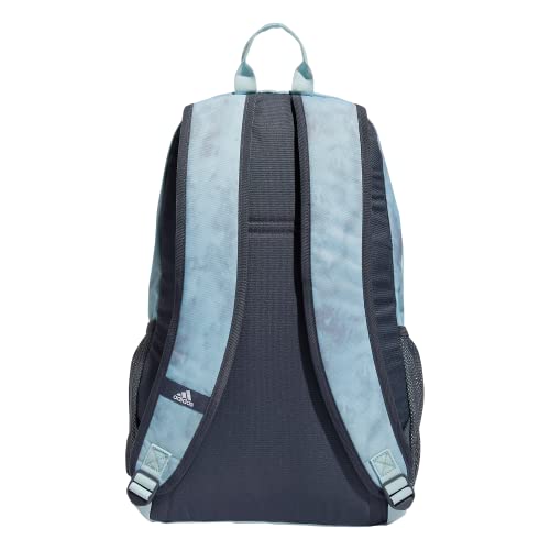 Image of adidas Foundation Backpack, Stone Wash Almost Blue-Grey Two /Almost Blue /Silver Metallic, OSFA