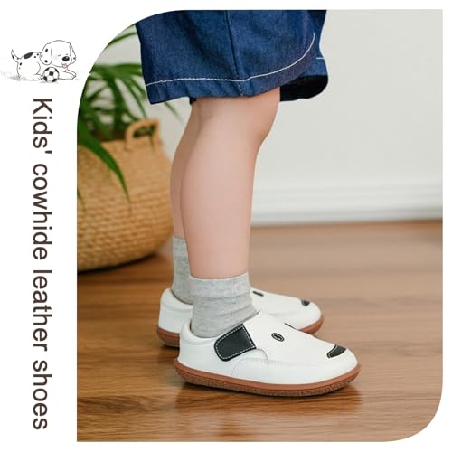 Toddler Boys Girls Dress Shoes, Cute Kids Leather Oxford Shoes Loafers Flats with Puppy Pattern3