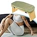 Colaxi Yoga Meditation Bench Prayer Bench with Removable Cushion, Ergonomic, Folding Kneeling Stool Chair Meditation Stool, Green