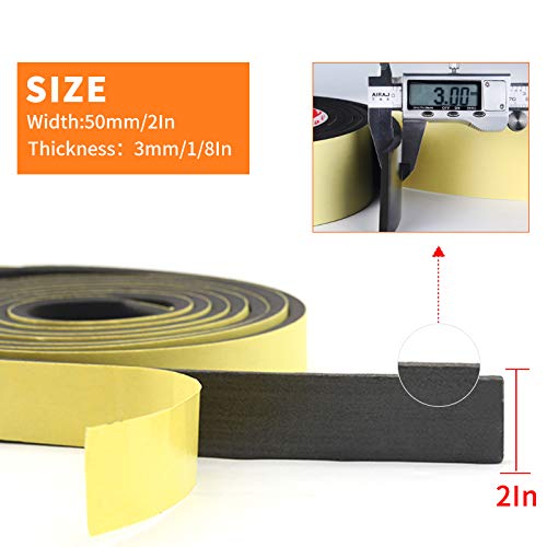 Foam Insulation Tape Adhesive, Seal, Doors, Weatherstrip, Waterproof, Plumbing, Hvac, Windows, Pipes, Cooling, Air Conditioning, Weather Stripping, Craft Tape (33 Ft- 1/8" X 2") #TOP1