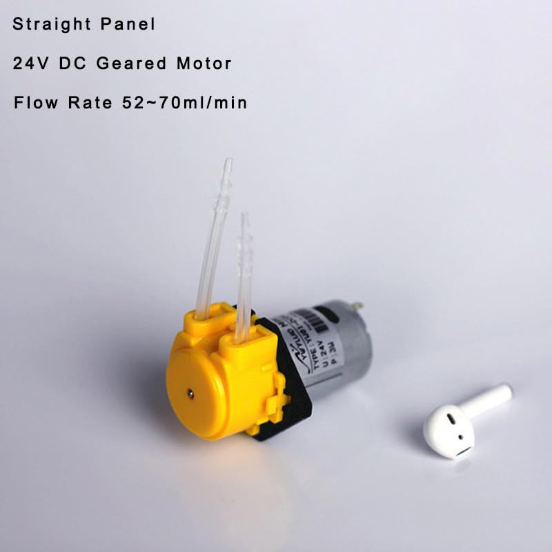 Micro DC Peristaltic Pump 12V 24V 85ml/min for Automatic Chemical Dosing System YW01-DC (YW01-24V DC-Straight Panel)
