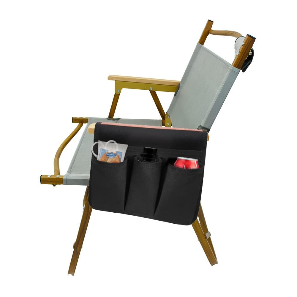 Buyter Armlehnentasche, Stuhl-Seitentasche, Organizer, Strandkörbe, seitliche Aufbewahrungstaschen, inklusive 1 große Tasche, 3 kleine Taschen, für Liegestuhl, Couch, Sofa