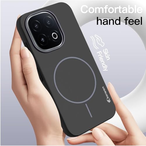 Image of KARWAN️Magnetic Ultra Slim-Fit Back Case Cover for iqoo 13 |Hard PC Case Cover| Ultra-Thin & Light Weight with [Ultra Premium Feel] Case for iqoo 13(6.8 inch)(Black)