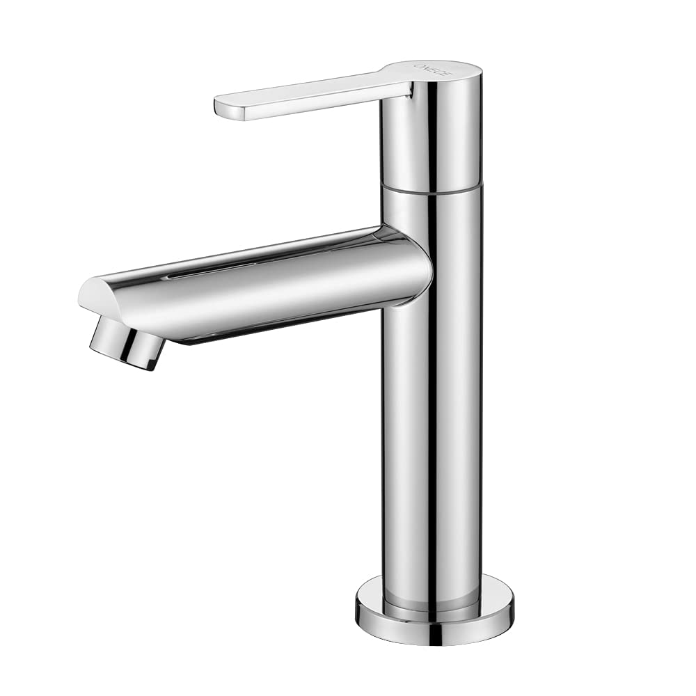 ONECE Kaltwasserhahn für Gäste-WC mit abnehmbarem Luftsprudler, Chrom