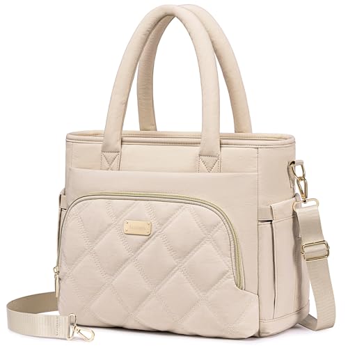 Artelaris Lunch Bag Women, Adult Insulated Lunch Box, Leakproof Lunch Cooler Bag, Reusable Large Lunch Cooler for Work, Picnic, Travel (Beige)