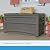 Suncast Outdoor Storage Box - 73 Gallon Stoney Resin Deck Box with Wheels, Handles, and Seat, Heavy-Duty Indoor/Outdoor Storage Bench Waterproof for Patio Cushions, Shoes, Pool & Garden Gear