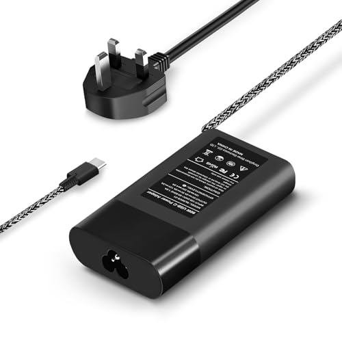 FJEZCHN 65W USB C Laptop Charger Compatible With HP Spectre X360 Elitebook X360 ProBook Envy Elite x2 Chromebook 14, TYPE C Power Supply Adapter