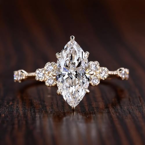 10K 14K 18K Solid Gold 1.0 To 4.0 CT IGI Certified LAB Grown Diamond Ring Diamond Engagement Ring for Women D Color, VS1-VS2 Clarity3