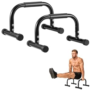 Parallettes Bars 10.2 in High Push Up Bars calisthenics Equipment for Handstands, Full Planche & Dips