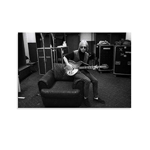 TOM PETTY Poster vintage classique sur toile et décoration murale pour chambre à coucher 20 x 30 cm - Les Beatles, Paul McCartney, John Lennon, RIngo Starr, George Harrison TOM PETTY Poster vintage classique sur toile et décoration murale pour chambre à coucher 20 x 30 cm