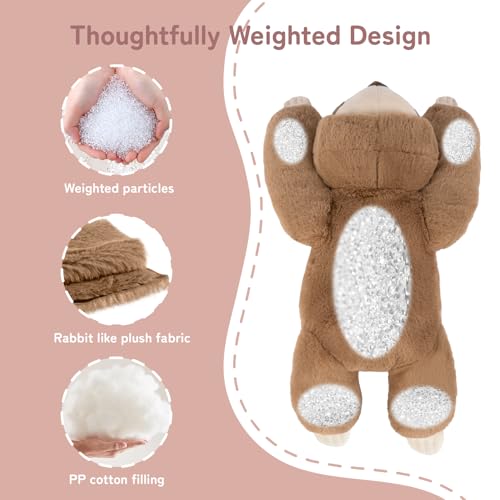 Image of Niuniu Daddy 20 inch | 3.3 Pound Weighted Sloth Stuffed Animal Plushie for Adults & Kids, Large Weighted Lap Pillow for Comfort, Soft Sensory Stuffy Toy as Gift for Holidays