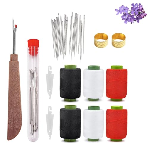 Big Eye Steel Needles Set, 34 PCS Sewing Tool Set,