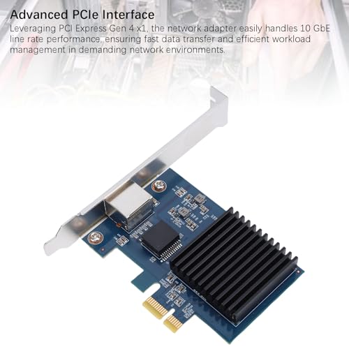 Tarjeta de Red PCIe 10G con Chip RTL8127, Adaptador Ethernet 10 Gigabit PCIe 4.0 X1, Puerto RJ45 Multi Gig, Compatible con Linux, Marca Zopsc miniatura 6