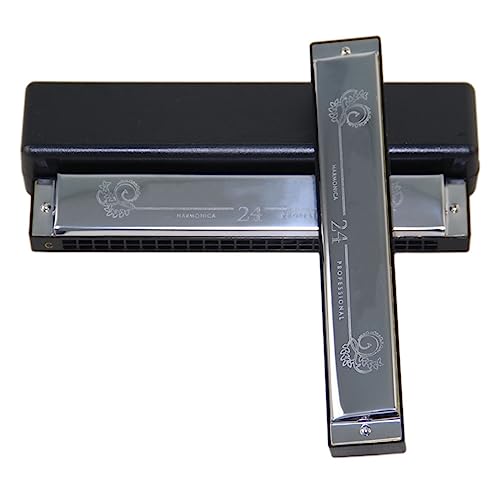 PacuM Harmonica par clé d’instrument 24 trous Accordé par octave Harmonica Harmonica Clé de C avec étui Harmonica - Les Beatles, Paul McCartney, John Lennon, RIngo Starr, George Harrison PacuM Harmonica par clé d'instrument 24 trous Accordé par octave Harmonica Harmonica Clé de C avec étui Harmonica – Image 3