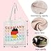 ENSIANTH Germany Trip Vacation Tote Bag Germany Souvenir Gift Germany Flag Map Gift Deutschland Traveler Shopping Bag (Germany bag)