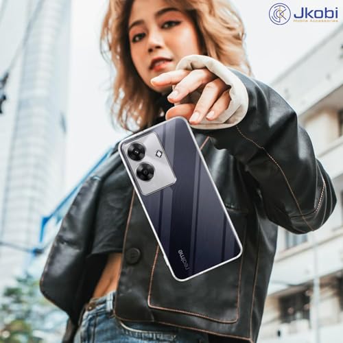 Image of Jkobi Back Cover for Realme C61 | Realme Narzo N61 (Silicone Clear Shockproof Case with Camera Protection | Soft and Flexible | Transparent)