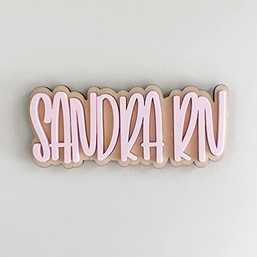 Imán personalizado de madera y acrílico rectangular miniatura 7