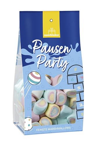 Breaks Party Marshmallows dans une boîte cadeau 90 g | Le cadeau parfait pour l'école | Cadeau pour les enfants à l'école | Cône d'école | Guimauves mignonnes