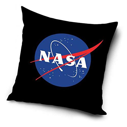 Le Fantasie di Casa Kissenbezug aus Polyester 40 x 40 mit NASA Logo (schwarz) Cover