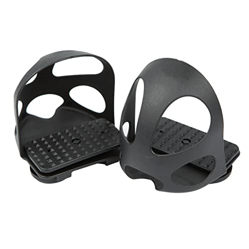 Lift Sports Horse Riding English Safety Stirrups Durable Light Weight Polymer Plastic Saddle Tack Equine (Black)