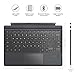MoKo Type Cover for 12.3-Inch Microsoft Surface Pro 7 Plus/Pro 7 / Pro 6 / Pro 5 / Pro 4 /Pro 3, Slim Portable Wireless Bluetooth Keyboard with Touchpad and Built-in Rechargeable Battery, Gray