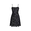 Verdusa Women’s Mini Dress Floral Spaghetti Strap Mesh Dresses Going Out Festival Concert Outfits Grunge Gothic Clothes