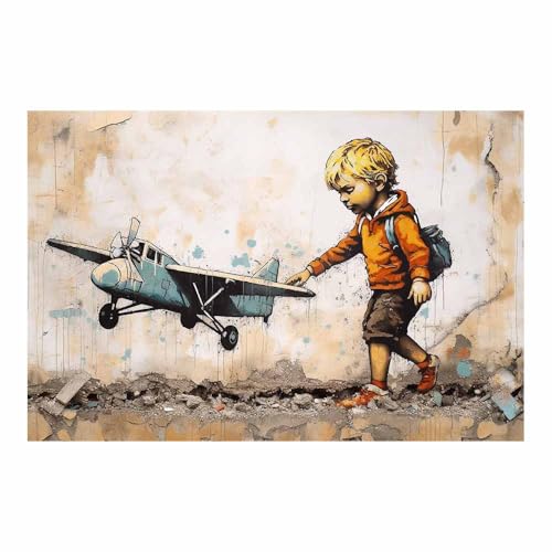 Poster chevalier féminin vintage grande toile décoration murale salon peinture orange 70x100cm