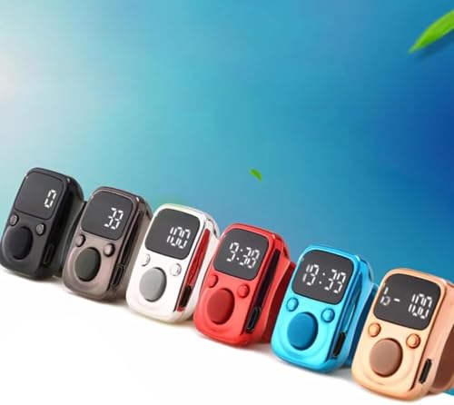 Image of Face Me Electric Finger Tally Counter Digital Tasbih Zikr Ring Pack of 1 Multicolour