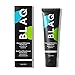 BLAQ Activated Charcoal Whitening Toothpaste - Organic Teeth Whitener Paste with Bentonite Clay, Coconut Oil and Peppermint - Fluoride and Gluten Free, Non-GMO