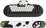YUNZII C68 Panda Keyboard,White Panda Wrist Rest