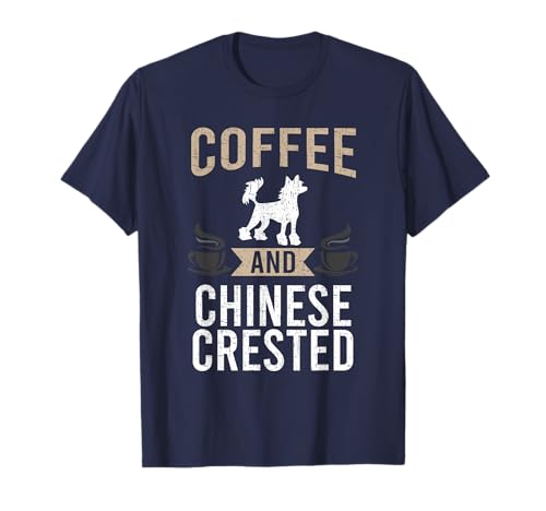 Café y Chino Crestado Perro Amante Camiseta