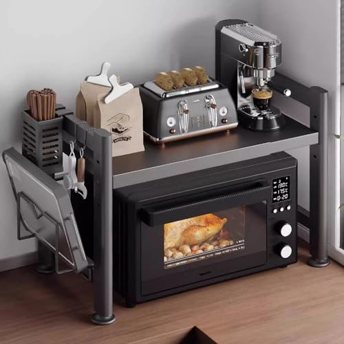 Support de four à micro-ondes extensible robuste en acier au carbone - 2