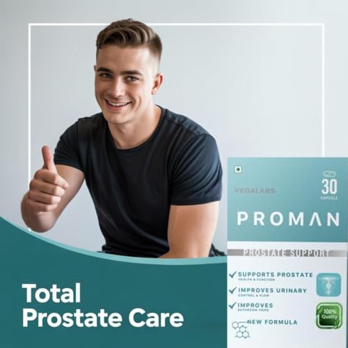 Image of Proman prostate Support capsule Ayurvedic Capsules for Men's Health & Comfort | 30 Veg Caps capsule for prostate