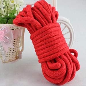 WYSUMMER Soft Rope Cord, 2Pcs 10 M/33 Feet 8 MM All Purpose Cotton Rope Craft Rope Thick Cotton Cord (red) - Image 5