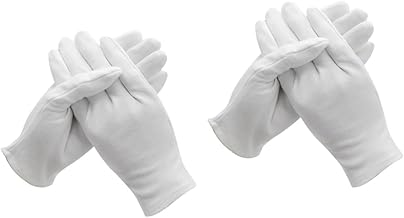 FOMIYES 24 Pares Luvas De Trabalho Luvas Quentes Luvas Médicas Luvas Brancas De Algodão Luvas Sem Pó Luvas De Manuseio Luvas De Segurança Luvas De Trabalho Quentes Luvas De Proteção