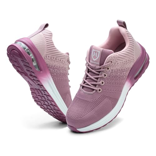 Image of Steel Toe Shoes for Men Women Lightweight Comfortable Work Shoes Indestructible Slip Resistant Safety Shoes for Construction