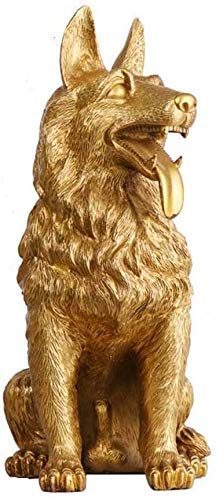 YNIYUJKL Large Zodiac Dog Pure Brass Statues,Decor Figurine Chinese Feng Shui Wealth And Good Luck Sculpture For Home And Office 1111