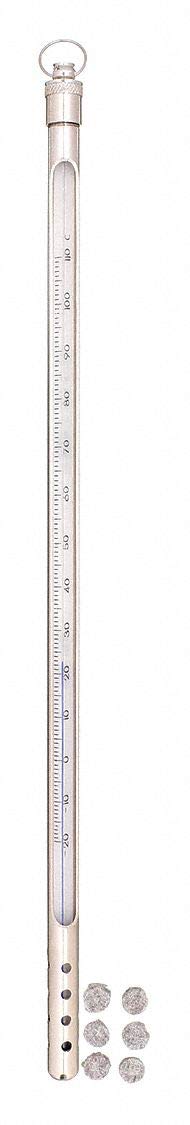 Vee Gee 039-80707E-A Armored Serialized Precision Encapsulated Thermometer, Safety Blue Filled, Total Immersion, -20 to 110 Degree C Range, 1 Degree C Subdivision, 12" Length, White Backing