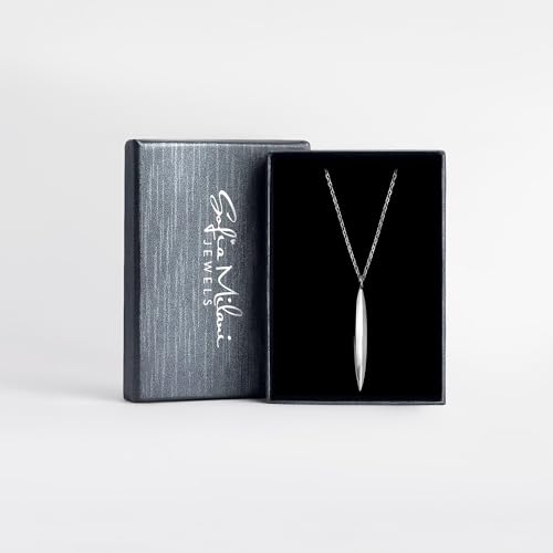 Collier Argent 925 Sofia Milani Pendentif Barre Anti-Ternissement
