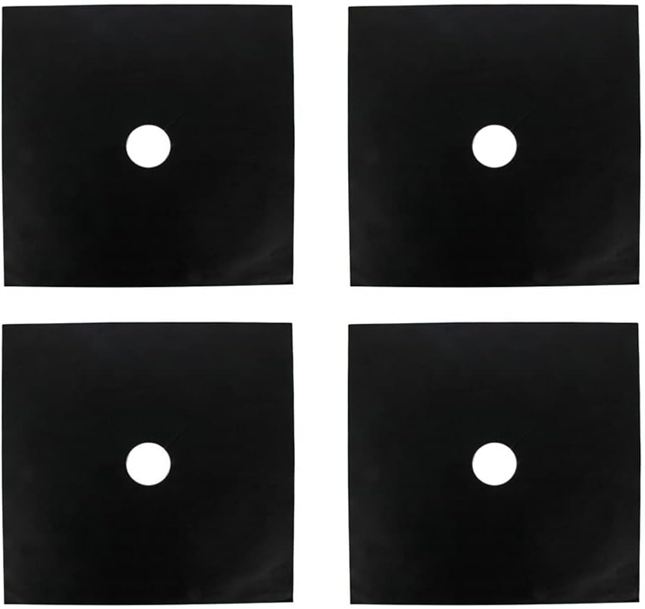 YARNOW 4pcs Stove Burner Covers Gas Stove Burner Liners Non- Stick Reusable Gas Range Stove Top Covers for Kitchen (Beige) : Appliances