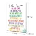 LISTNGBO Positive Affirmations Wall Decor for Elementary Classroom Preschool, In This Classroom We Are Kind Sign Wall Decor for Kids, Affirmations Classroom Posters Frame for Kids 12" x 15"