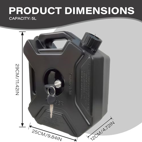 Bidon d'essence de 5L avec support pour UTV et moto - 3