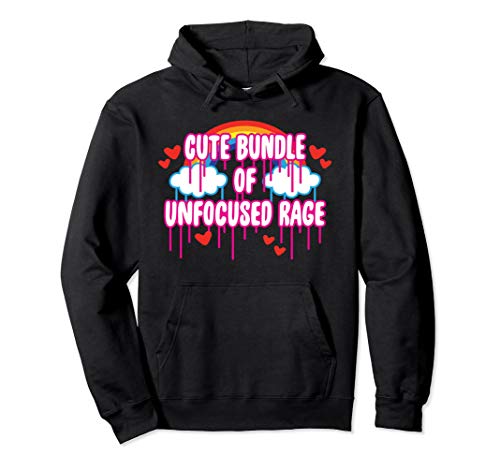 Pastel Goth Kawaii Punk Cute Bundle Of Unfocused Rage Hoodie