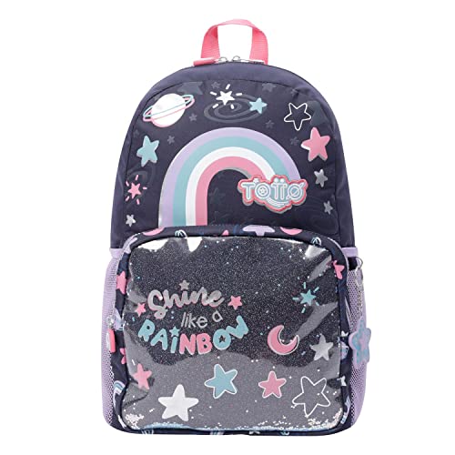 Grand sac à dos scolaire TOTTO Shainy spacieux pour éviter le mal de dos