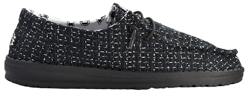 Image of HEYDUDE Women's Wendy Metallic Sparkle Slip On Shoes | Stylish Fashion Loafers for Women | Lightweight & Comfortable