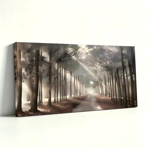 Impression giclée forêt brumeuse tableau sur toile de haute précision
