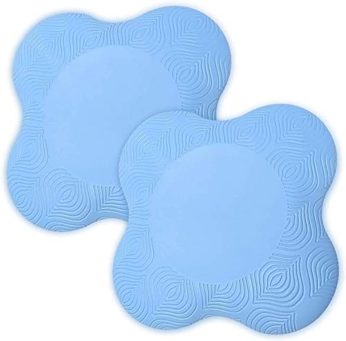 Kiyicjk Lot de 2 Coussins épais pour Le Yoga, Le Genou, Les Genoux, pour Le Yoga, Le Sport, l'équilibre, Le Soutien des Coudes et la tête de Pilates épais (Bleu) Cover